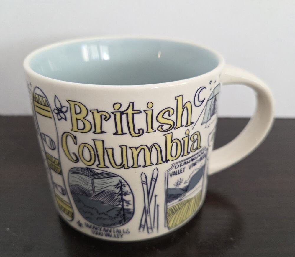 Starbucks Been There Series British Columbia Canada 14 oz Coffee Mug New NO BOX
